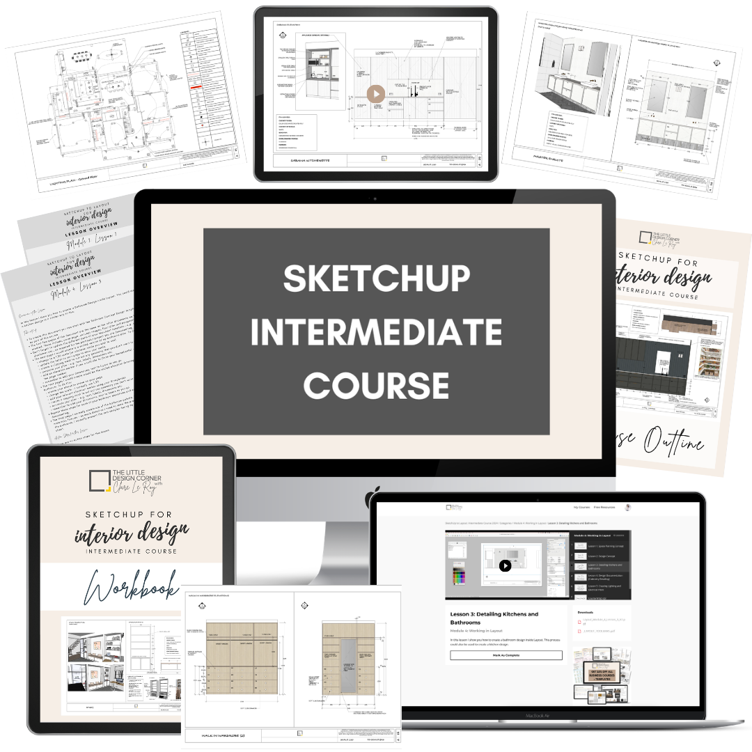 SketchUp Intermediate
to create drawings in Layout 1